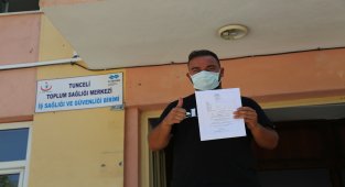 Almanya'da aşı randevusu alamayan vatandaş, memleketi Tunceli'de aşısını oldu