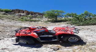 ATV şarampole devrildi, 1 ölü, 1 yaralı
