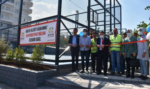 Bağlar İlçe Belediye Başkan Beyoğlu, 2 ayda gençlere spor tesisi yaptırdı