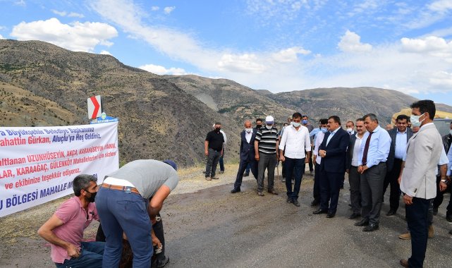 Başkan Gürkan, Kale ilçesindeki çalışmaları inceledi