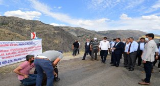 Başkan Gürkan, Kale ilçesindeki çalışmaları inceledi