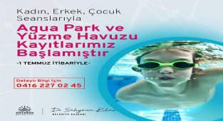 Belediye yüzme havuzu kayıtları başladı