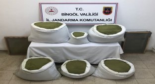 Bingöl'de uyuşturucuya darbe: 101 kilo toz esrar, 2 bin kök kenevir ele geçirildi