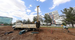 Diyarbakır'da tramvay projesi için zemin etüt çalışmalarına başlandı