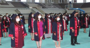 Elazığ'da 155 doktor adayı kep attı