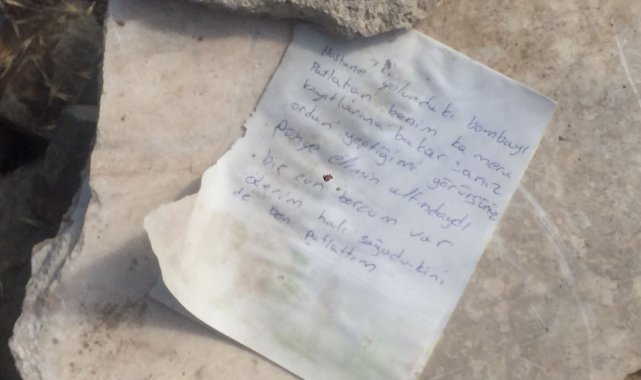 Bombayı Ben patlattım Notu