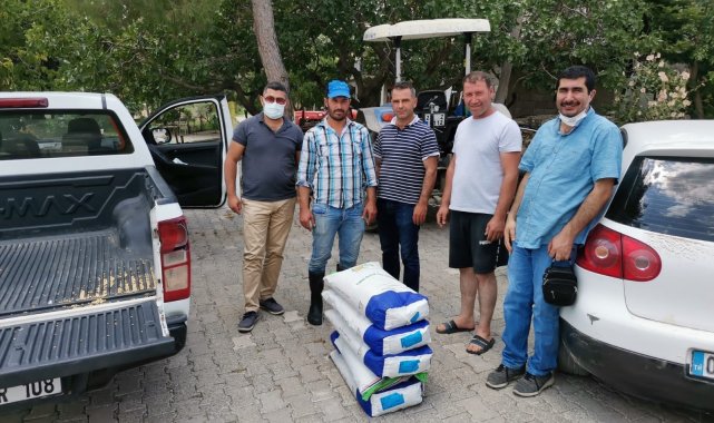 Gölbaşı'nda silajlık soya tohumu dağıtıldı