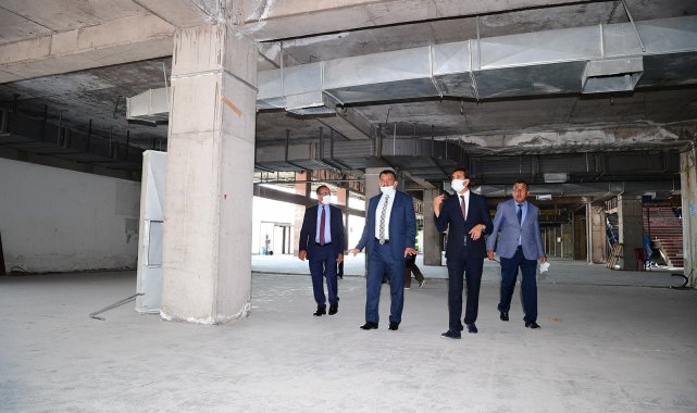 Gürkan, Yimpaş binasında incelemelerde bulundu
