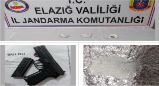Jandarmadan önleyici tedbir, 3 şüpheli yakalandı, silah ve uyuşturucu ele geçirildi