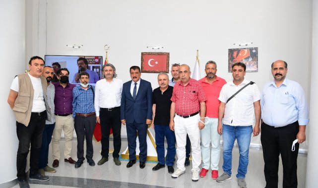 Malatya Gazeteciler Cemiyeti'nden Başkan Gürkan'a ziyaret