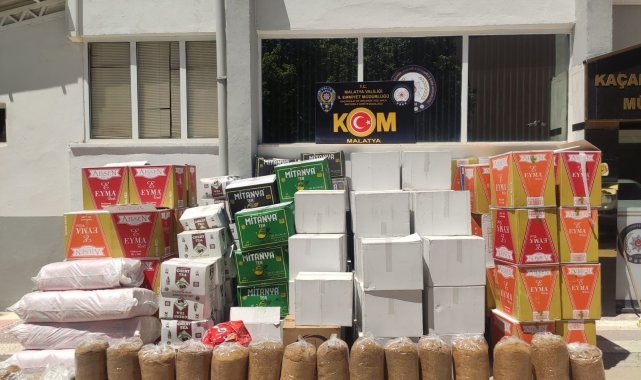 Malatya'da 1 milyon 244 bin makaron ele geçirildi