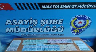 Malatya'da ruhsatsız faaliyet gösteren iş yerine kumar baskını
