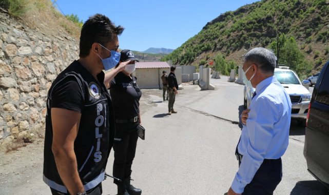 Tunceli Valisi Özkan, yenilenen kontrol noktalarını inceledi
