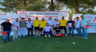 Türkiye Ayak Tenisi Federasyonu eğitim semineri Diyarbakır'da düzenlendi