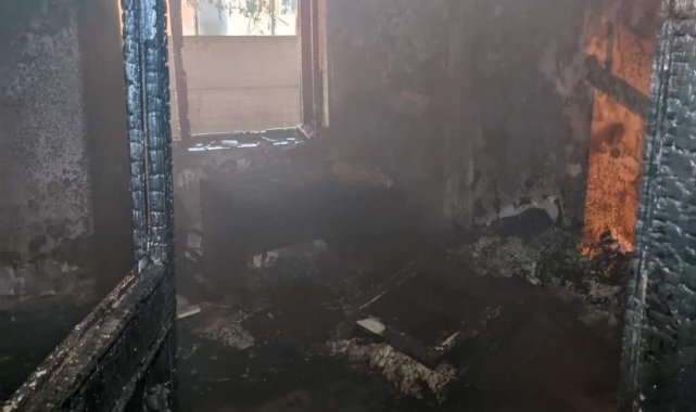 Elazığ'da metruk evde korkutan yangın