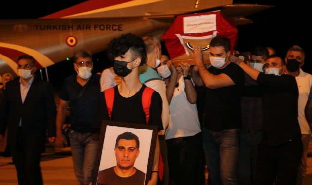 Pilot Serkan Mirzaoğlu'nun cenazesi memleketi Elazığ'a getirildi