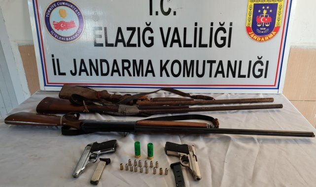 Elazığ'da ruhsatsız silah operasyonu