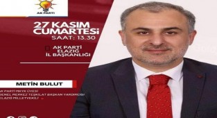 Milletvekili Bulut, Elazığlıları Dinleyecek