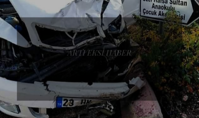 Baskil eski Belediye Başkanı kaza yaptı