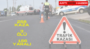 Kasım'da ağır bilanço: 258 kaza 3 ölü 156 yaralı