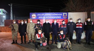 Elazığ protokolü yeni yıla güvenlik güçleriyle girdi