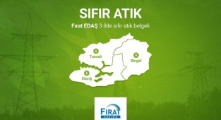 FIRAT EDAŞ’ın enerjisi artık ‘Sıfır Atık’ Belgeli