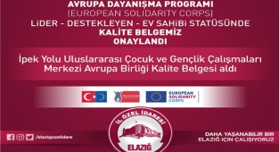 Avrupa Birliği Kalite Belgesine Layık Görüldü