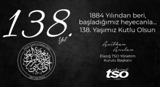 Elazığ TSO 138 Yaşında