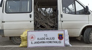Kablo hırsızı Jandarmadan Kaçamadı