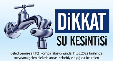 Elazığ Belediyesi’nden su kesintisi uyarısı
