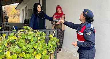 Jandarmadan kadına Şiddet mücadelesi Bilgilendirmesi