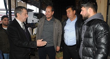 Şekerdağ’dan Sebze Hali Esnafına Ziyaret