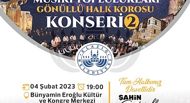 Gönüllü Halk Korosu Müzik Ziyafeti Yaşatacak
