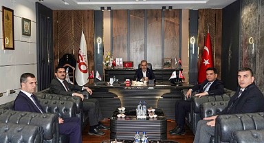 Palu ve Karakoçan Kaymakamları Başkan Alan’ı Ziyaret Etti