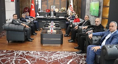 HALKBANK YÖNETİCİLERİNDEN BAŞKAN ALAN’A ZİYARET