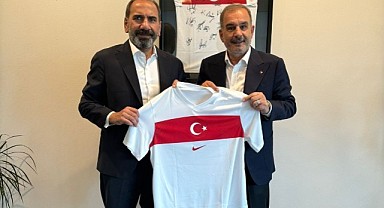 BAŞKAN ALAN, TFF BAŞKAN VEKİLİ OTYAKMAZ’I ZİYARET ETTİ