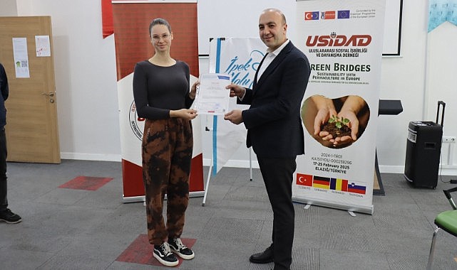 Elazığ'da Erasmus Programı Kapsamında Sertifika Töreni Düzenlendi