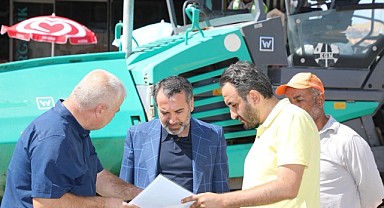 BAŞKAN ŞERİFOĞULLARI, YOL YENİLEME ÇALIŞMALARINI İNCELEDİ