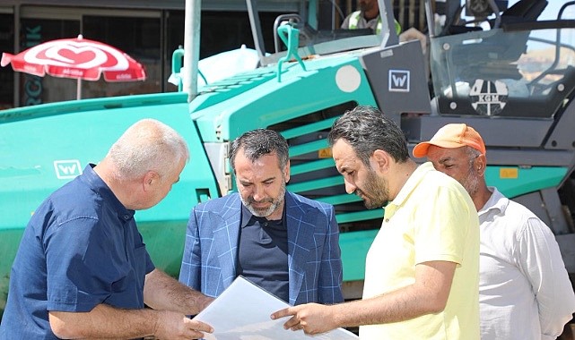 BAŞKAN ŞERİFOĞULLARI, YOL YENİLEME ÇALIŞMALARINI İNCELEDİ