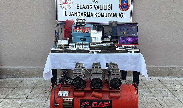 Elazığ Jandarmasından Kaçak Sigara ve Uyuşturucu Operasyonu