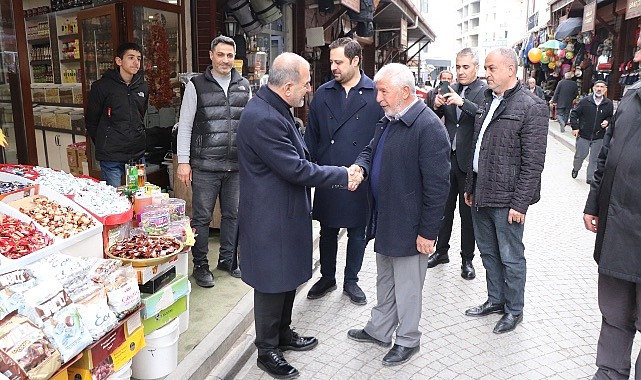 BAŞKAN ALAN’DAN BAYRAM ÖNCESİ ESNAF ZİYARETİ