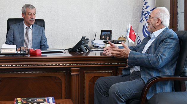 BAŞKAN DUMANDAĞ’DAN NAZIRLI’YA HAYIRLI OLSUN ZİYARETİ