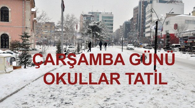 ÇARŞAMBA GÜNÜ OKULLAR TATİL