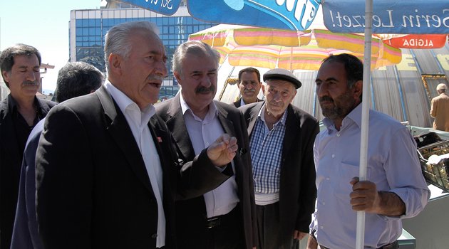 CHP ADAYLARI, ESNAFLARIN SORUNLARINI DİNLEDİ