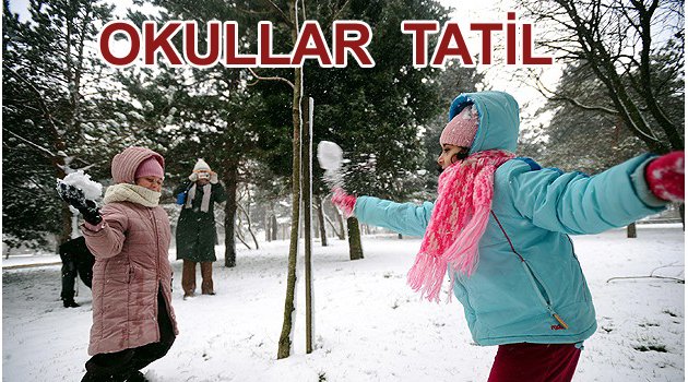 ELAZIĞ İL GENELİNDE OKULLAR 1 GÜN TATİL