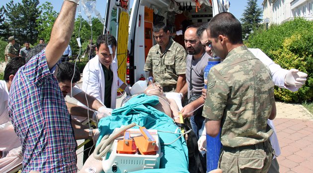 HELİKOPERLE ELAZIĞ’A SEVK EDİLDİ