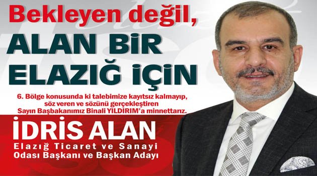İDRİS ALAN SEÇİM ÇALIŞMALARINI SÜRDÜRÜYOR