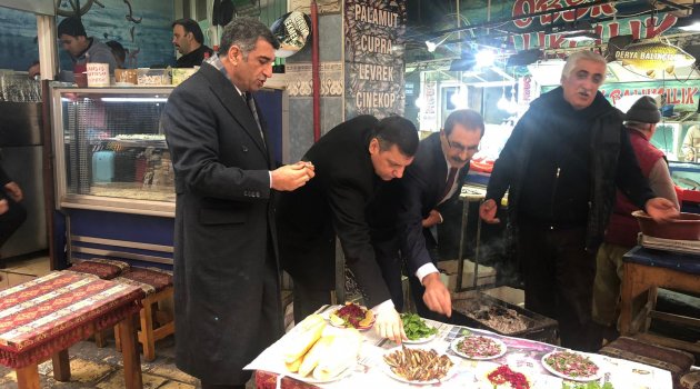 Milletvekili Erol Esnafın Sofrasına Konuk Oldu