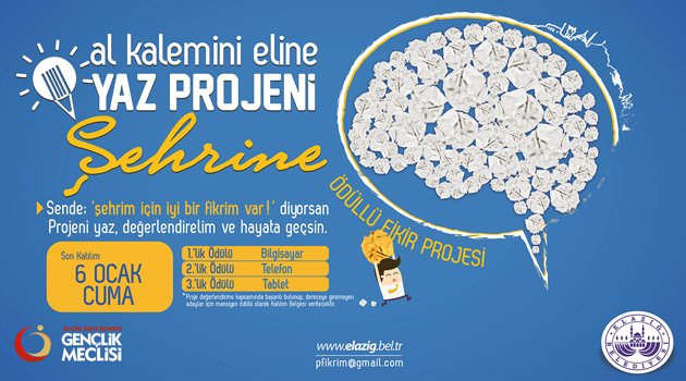ÖDÜLLÜ PROJE YARIŞMASINA BAŞVURULAR BİR HAFTA UZATILDI