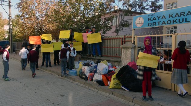ÖĞRENCİLER ÖĞRETMENLER GÜNÜ HEDİYELERİNİ TÜRKMENLERE GÖNDERDİ